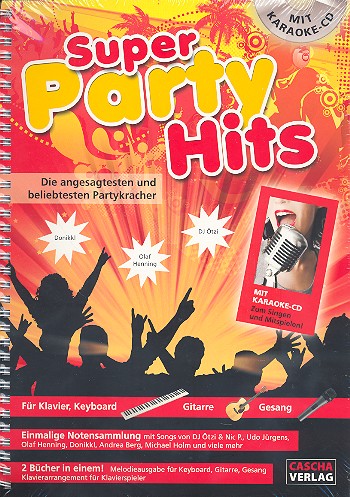 Vorderes Coverbild Super Party Hits Band 1 (+CD): Songbook