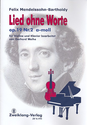 Vorderes Coverbild Lied ohne Worte a-Moll op.19,2