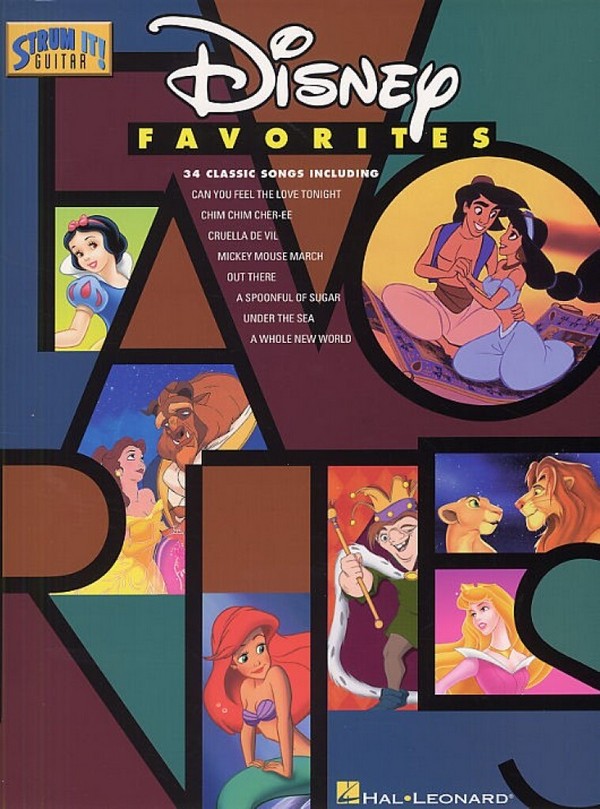 Vorderes Coverbild Disney Favorites: 34 classic songs