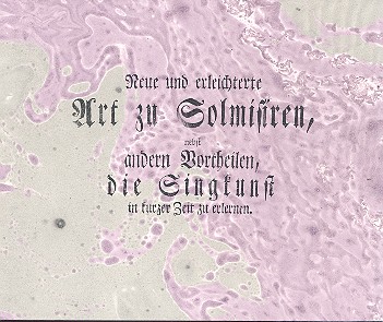 Vorderes Coverbild Neue und erleichterte Art zu Solmisiren