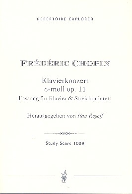Vorderes Coverbild Konzert e-Moll Nr.1 op.11 für Klavier und Orchester