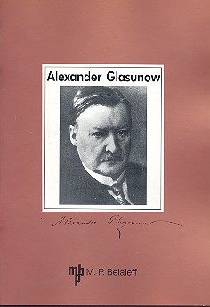 Vorderes Coverbild Katalog Alexander Glasunow Belaieff