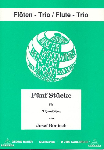 Vorderes Coverbild 5 Stücke für 3 Querflöten