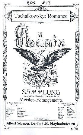 Vorderes Coverbild Romanze op.5: für Salonorchester