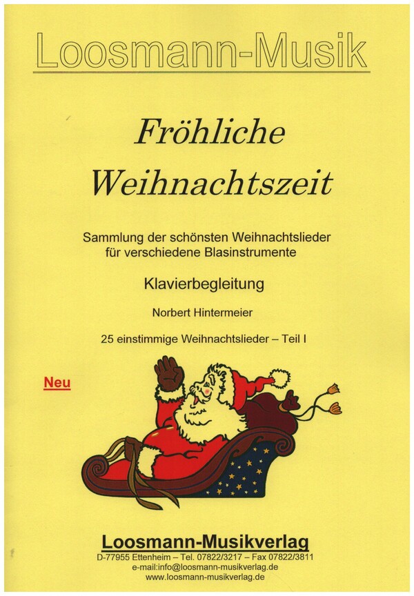Vorderes Coverbild Fröhliche Weihnachtszeit Band 1 (Nr.1-25)