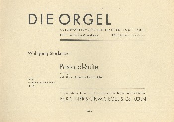 Vorderes Coverbild Pastoral-Suite nach Klavierstücken von