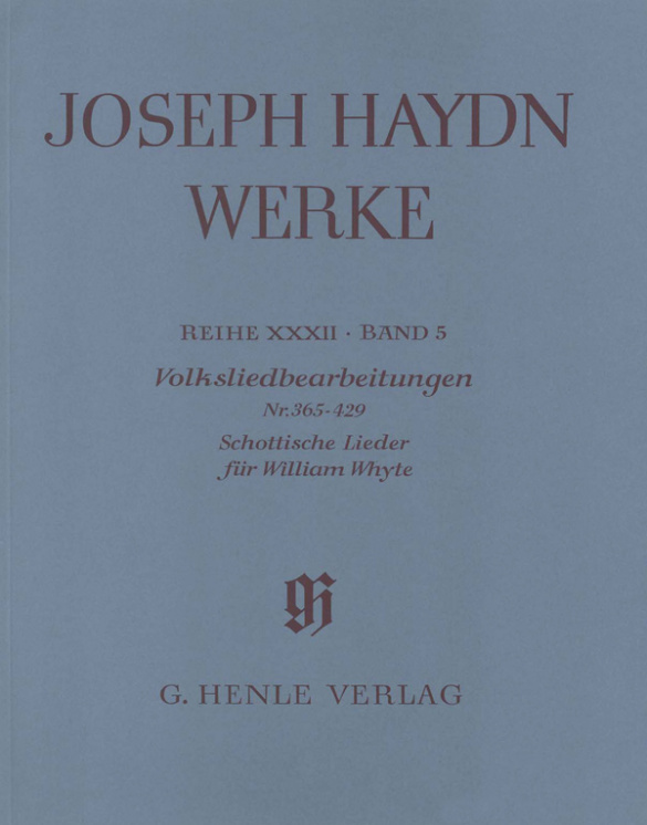 Vorderes Coverbild Haydn, Joseph Volksliedbearbeitungen Nr. 365-429