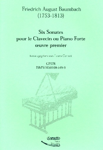 Vorderes Coverbild 6 Sonaten op.1 für Cembalo (Klavier)