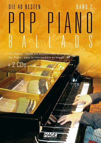 Vorderes Coverbild Die 40 besten Pop Piano Ballads Band 2 (+ 2 CD's)