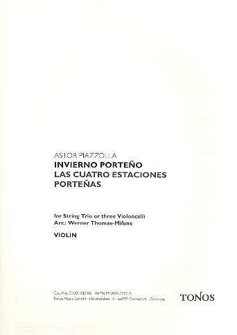Vorderes Coverbild Invierno Porteño 