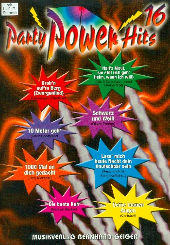 Vorderes Coverbild Party Power Hits Band 16
