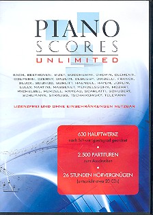 Vorderes Coverbild Piano Scores unlimited DVD-ROM