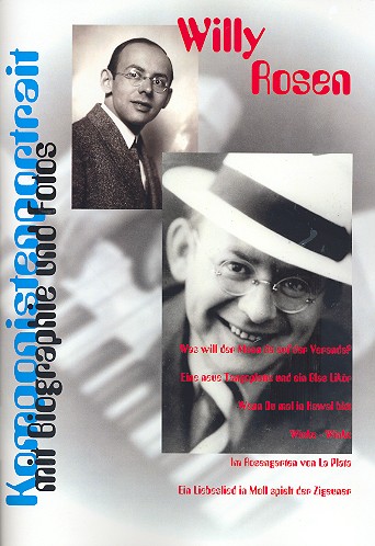 Vorderes Coverbild Komponistenportrait  Willy Rosen