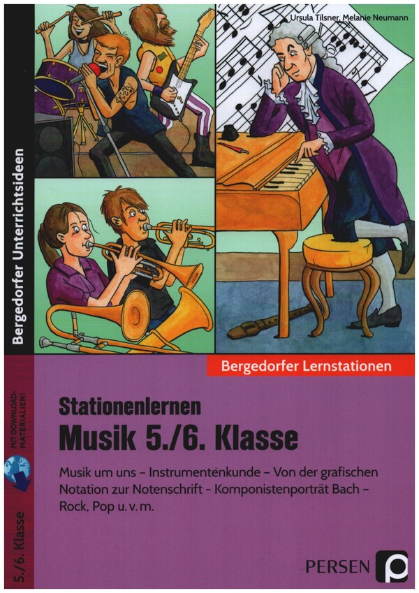 Vorderes Coverbild Stationenlernen Musik 5./6. Klasse