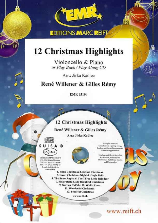 Vorderes Coverbild 12 Christmas Highlights (+CD)