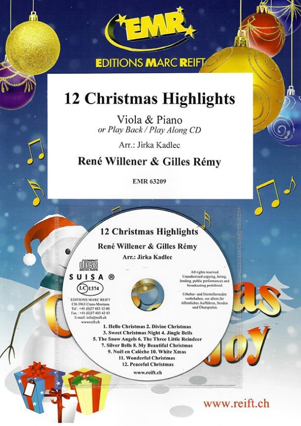 Vorderes Coverbild 12 Christmas Highlights (+CD)