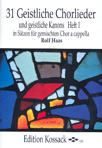 Vorderes Coverbild 31 geistliche Chorlieder und geistliche