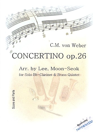 Vorderes Coverbild Concertino op.26 für Klarinette,