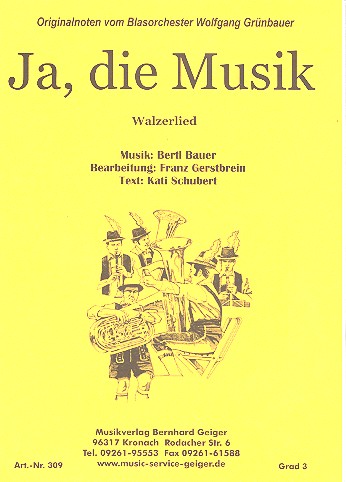 Vorderes Coverbild Ja die Musik: