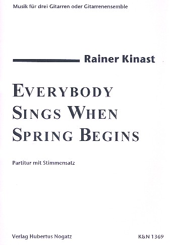 Vorderes Coverbild Everybody sings when Spring begins