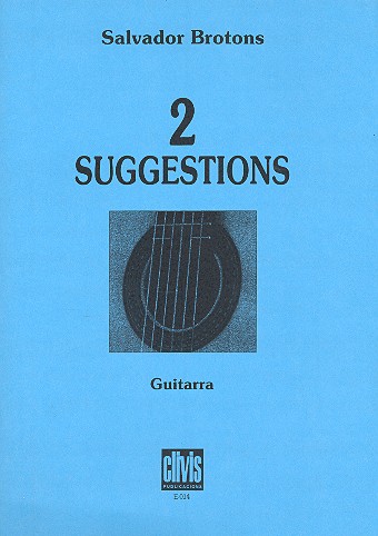 Vorderes Coverbild 2 Suggestions op.23 para guitarra