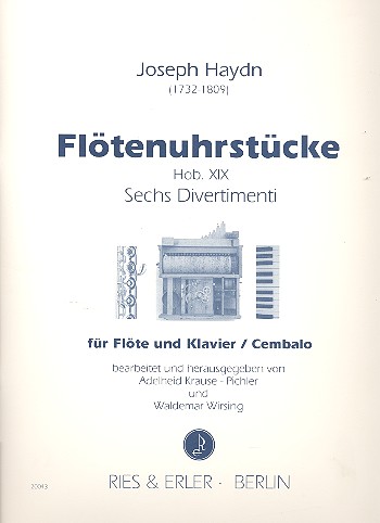 Vorderes Coverbild Flötenuhrstücke Hob.XIX