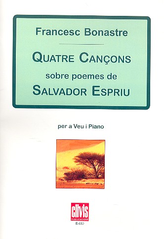 Vorderes Coverbild 4 cancons sobre poemes de Salvador Espriu