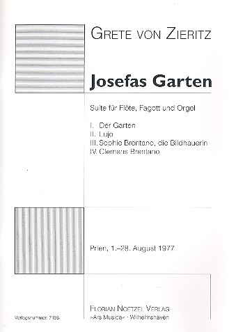 Vorderes Coverbild Josefas Garten für Flöte, Fagott