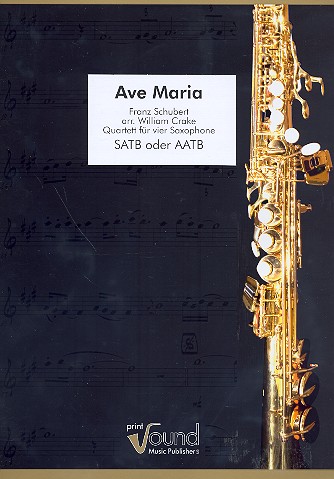 Vorderes Coverbild Ave Maria für 4 Saxophone