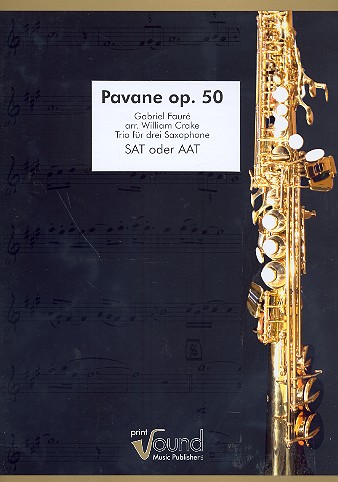 Vorderes Coverbild Pavane op.50 für 3 Saxophone