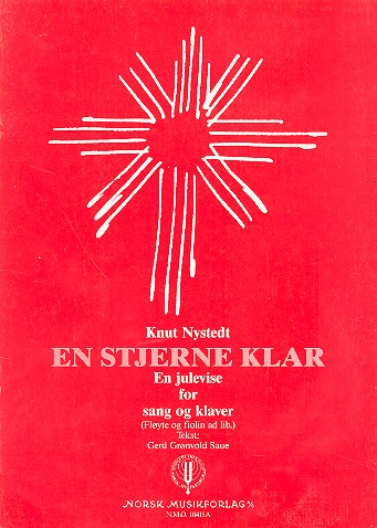 Vorderes Coverbild En stjerne klar für Gesang und Klavier