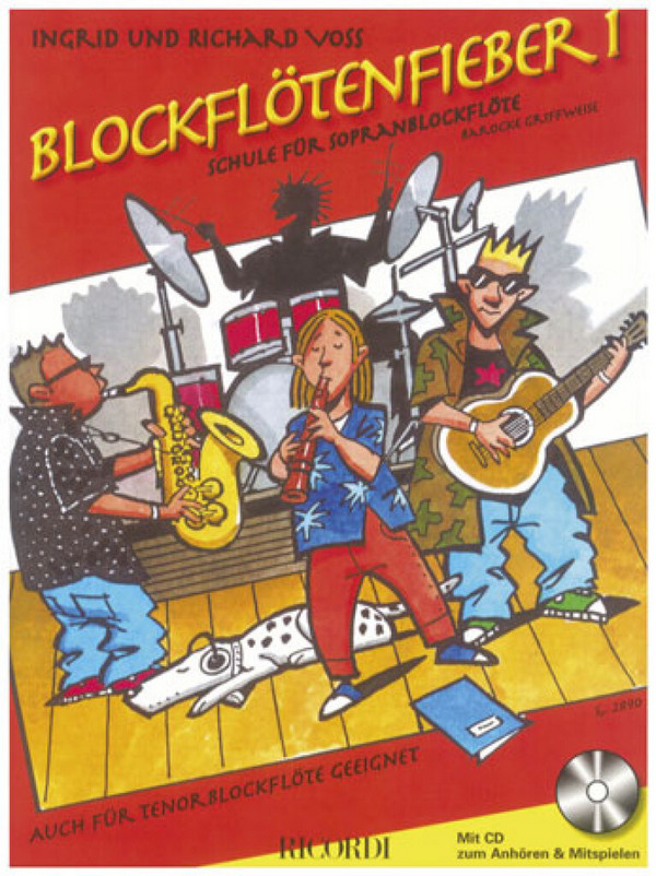 Vorderes Coverbild Blockflötenfieber Band 1 (+CD)