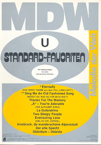 Vorderes Coverbild Standard-Favoriten Band U: