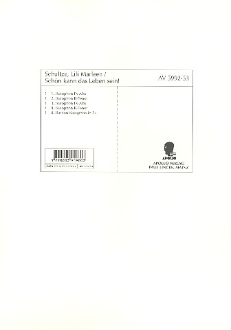 Vorderes Coverbild Lili Marleen  / Schön kann das Leben sein