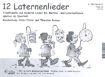 Vorderes Coverbild 12 Laternenlieder für 4-stimmiges