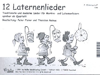 Vorderes Coverbild 12 Laternenlieder für 4-stimmiges