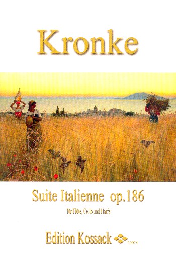 Vorderes Coverbild Suite italienne op.186 für Flöte, Harfe
