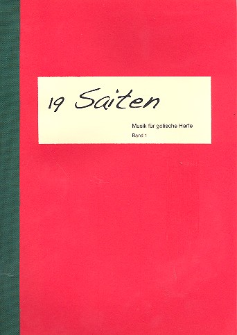 Vorderes Coverbild 19 Saiten Band 1 für gotische Harfe