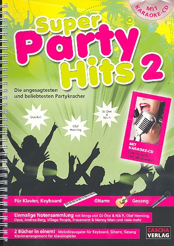 Vorderes Coverbild Super Party Hits Band 2 (+CD)