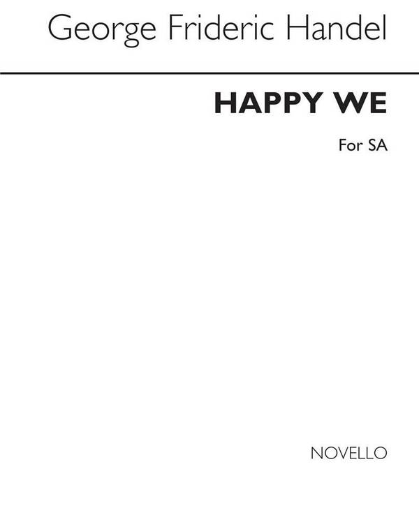 Vorderes Coverbild Happy we for female chorus and piano