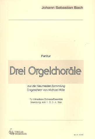 Vorderes Coverbild 3 Orgelchoräle aus der Neumeister-Sammlung