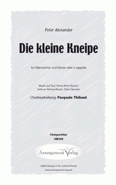 Vorderes Coverbild Die kleine Kneipe für Männerchor