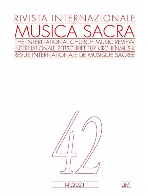 Vorderes Coverbild Baroffio, RIMS XLII 1/2 - 2021