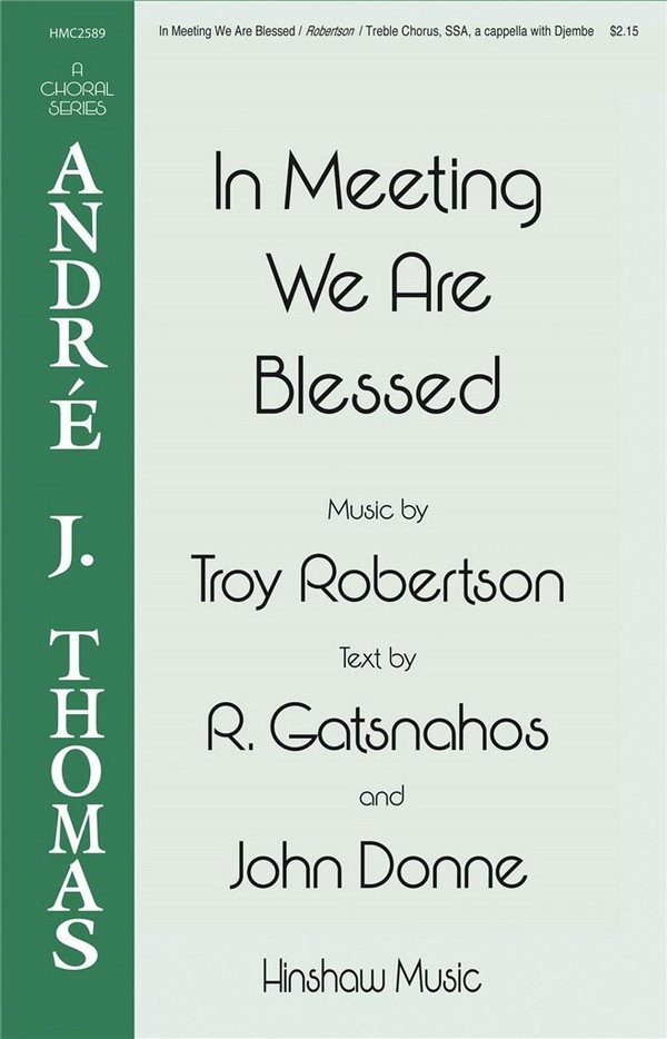 Vorderes Coverbild HL00292960  Troy Robertson, In Meeting We Are Blessed