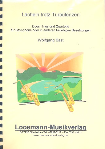 Vorderes Coverbild Lächeln trotz Turbulenzen für 2-4 Saxophone