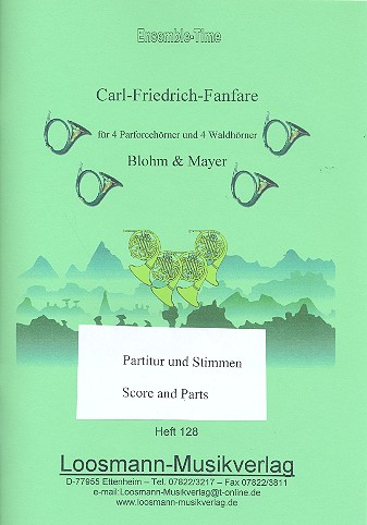 Vorderes Coverbild Carl-Friedrich-Fanfare für 4 Parforcehörner