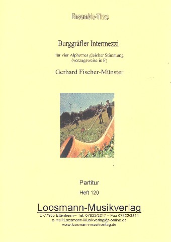 Vorderes Coverbild Burggräfler Intermezzi für 4 Alphörner