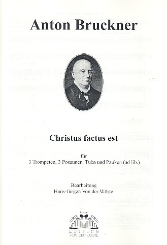 Vorderes Coverbild Christus factus est für 3 Trompeten,