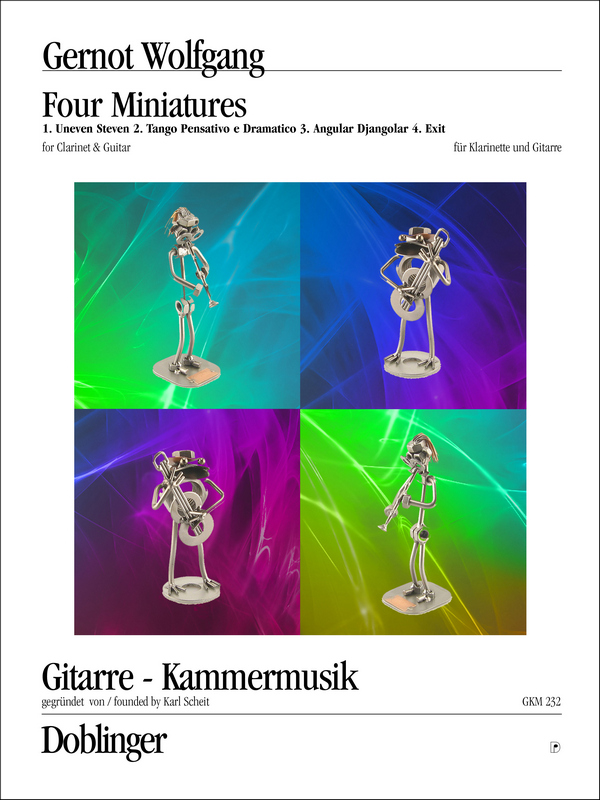 Vorderes Coverbild 4 Miniatures für Klarinette und Gitarre