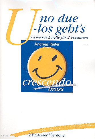 Vorderes Coverbild Uno due - Los geht's für 2 Posaunen
